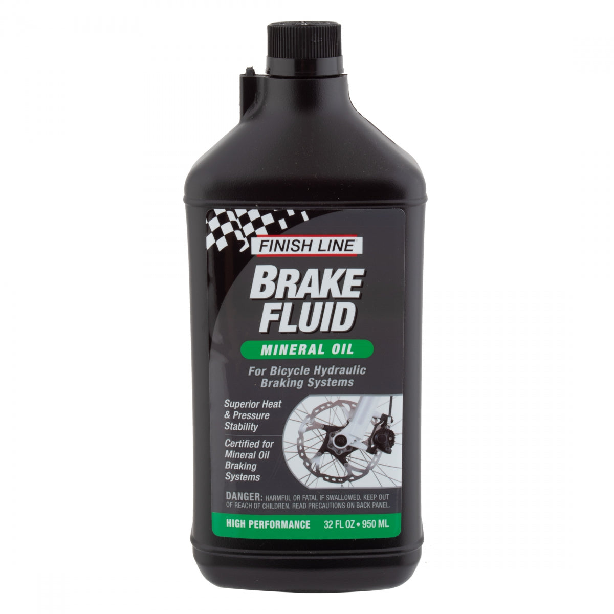 Finish Line Disc Brake Mineral Oil Brake Fluid, 32 Oz, Mineral Oil