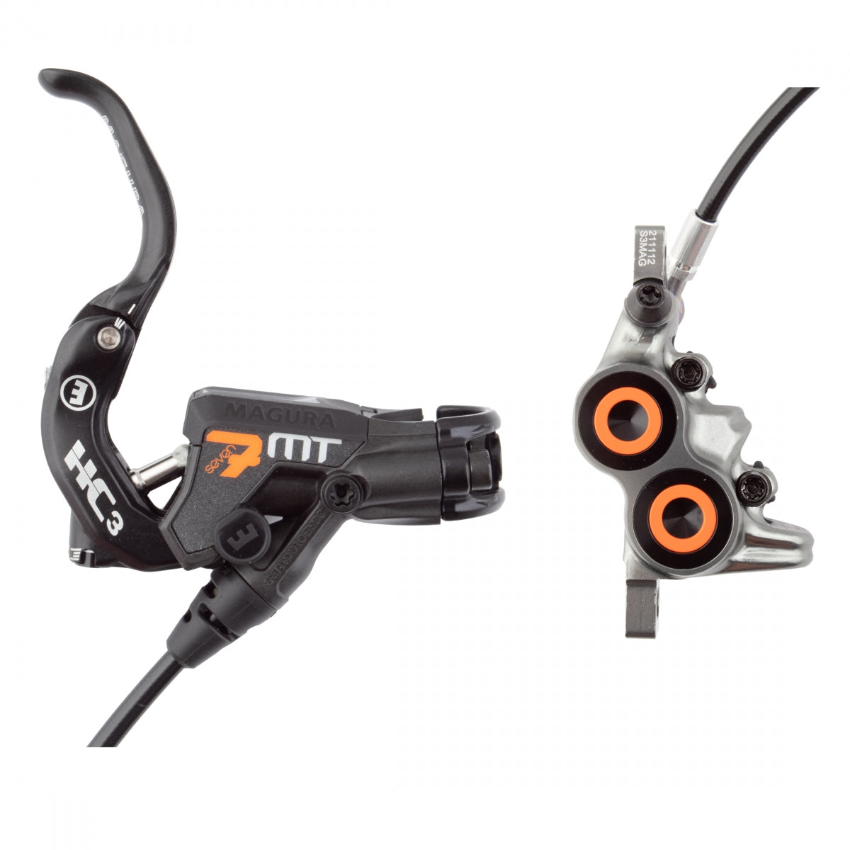 ☆ マグラ　magura mt7　hc3レバー　前後セット ☆ Brake Disc Mag Mt7-Hc3 Ftorrr W/Lvr Hc3B Bk/Or – Velo Mine