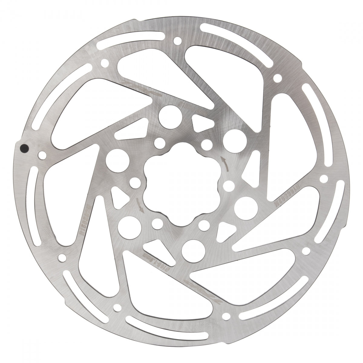 TRP 180mm Disc Rotor RS02M 6-Bolt, 1Pc Silver W/Bolts, Rust Blocker