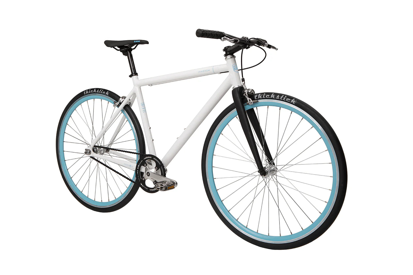 Detroit Bikes Sparrow Single Speed Bicycle Blue & White XL