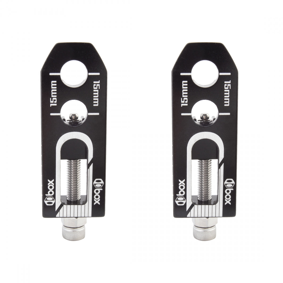 CHAIN TENSION ADJ BOX ONE 10mm/2-AXLE HOLE BK