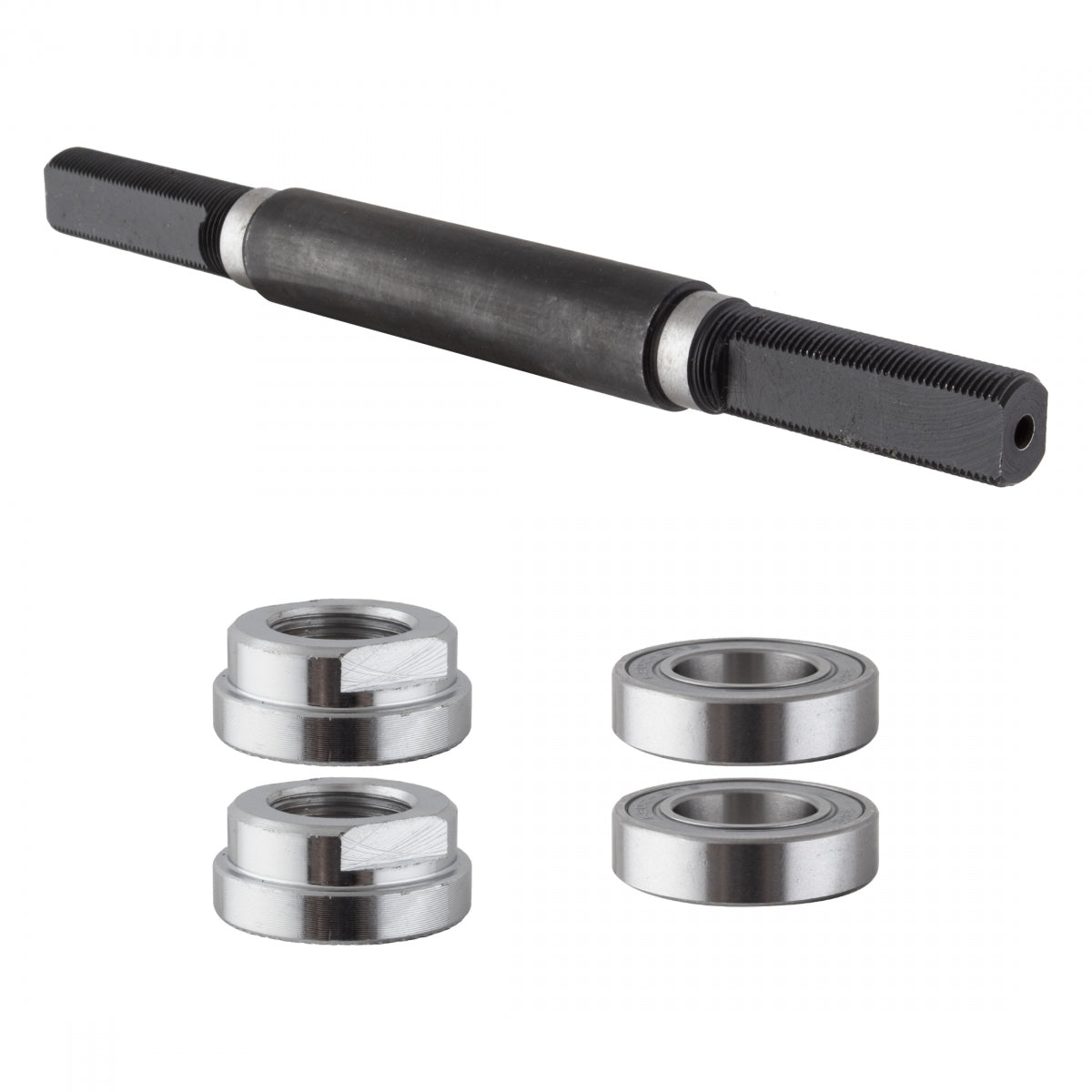 Hub Axle Set Black Ops Rear, MX4100 14mm-3/8x1 x 110 x 175