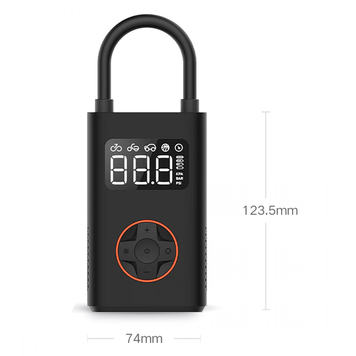 PUMP BIKASE ELECTRIC N3 DIGITAL RECHARGABLE PV/SV BK