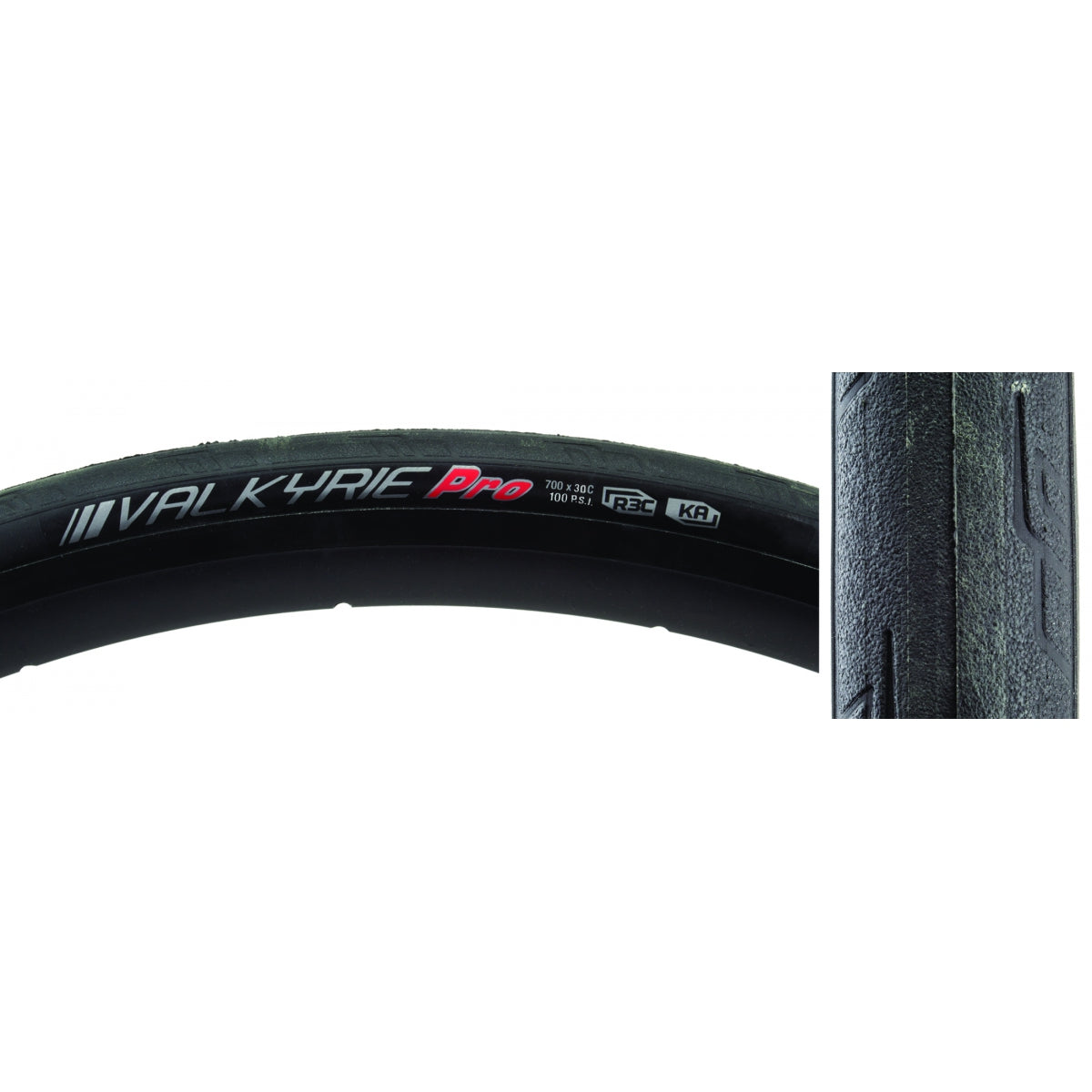 Tire Ken Valkyrie Pro 700X30 Bk/Bk/Ref-Hp R3C/Ka/120 Fold 100Psi