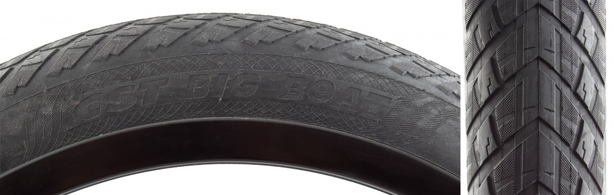 Tire Cstp Big Boat 20X4.0 Bk/Bk Wire