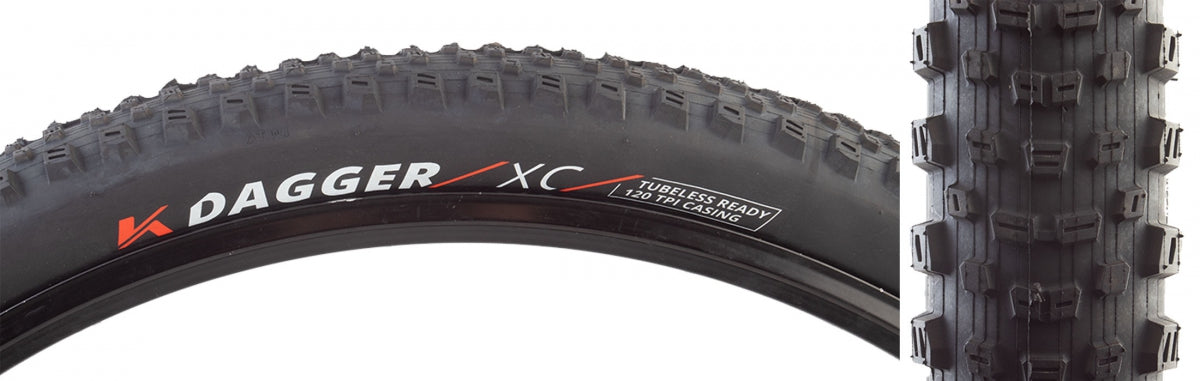 TIRE KEN DAGGER XC TLR 29x2.4 BK/BK 120 FOLD E50