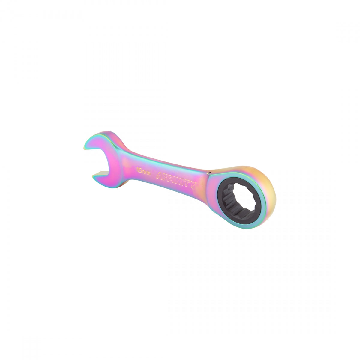 Affinity Slim Pedal Wrench Short Wrenches: Box Open Adjustable, Oil Slick, Short, Pedal Wrench, Oil Slick, 15mm