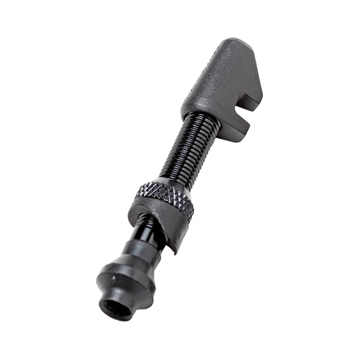 DT Swiss Aluminum Tubeless Valve - MTB or Road, 18-25mm Asymmetric Rim, Black, Single