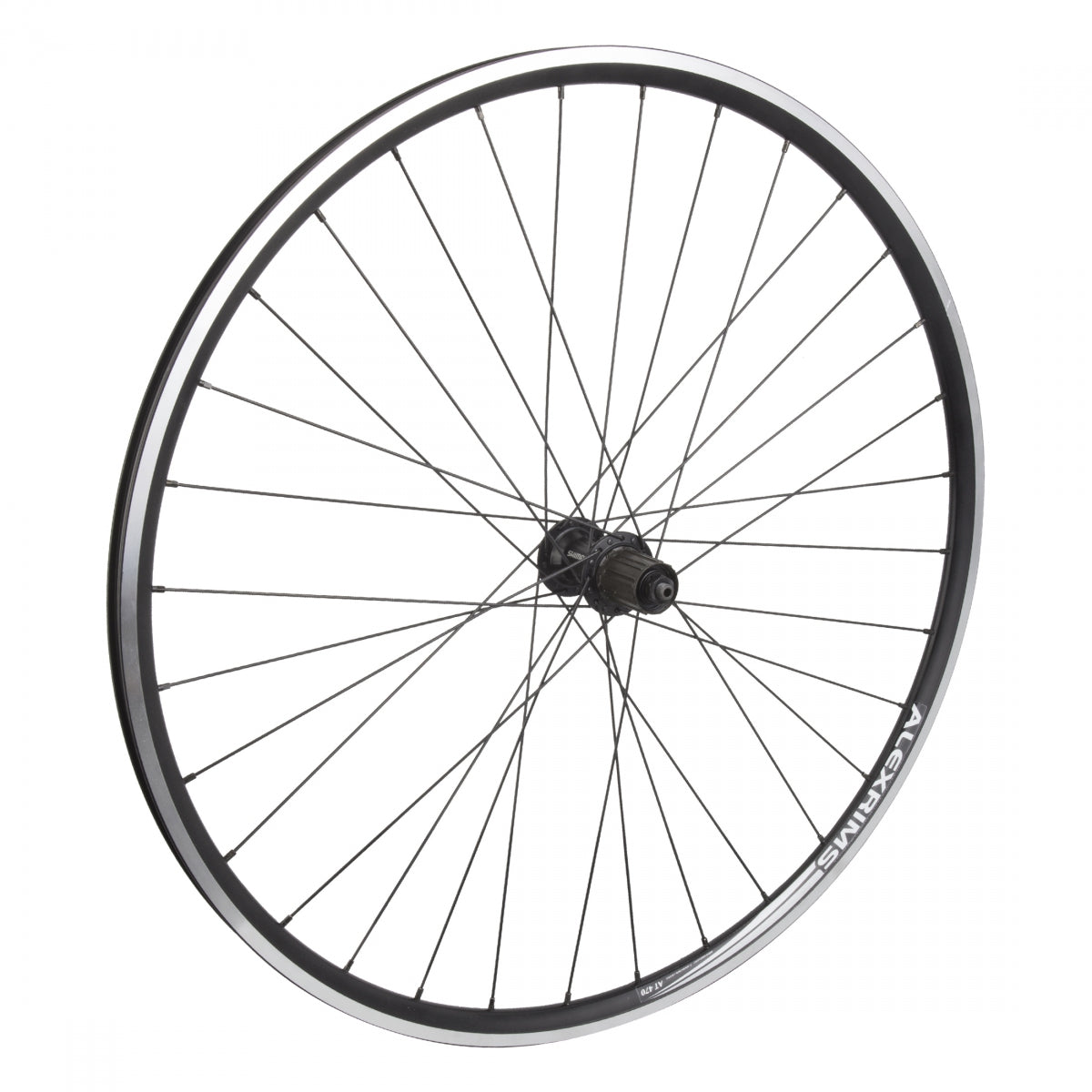Wheel Rear 700c 622X17 Alex At470 Black Msw Tubeless 32h Qr 130Mm