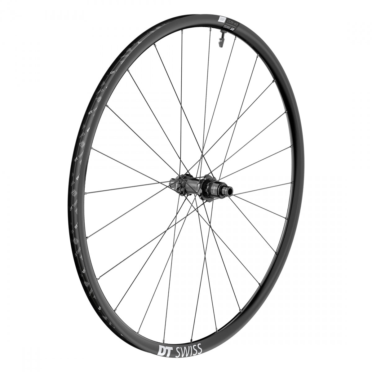 DT Swiss 700C ER1600 Er 1600 Spline 32 Road Disc Rear Bicycle Wheel, Black Double Wall Rim, 24 Spoke