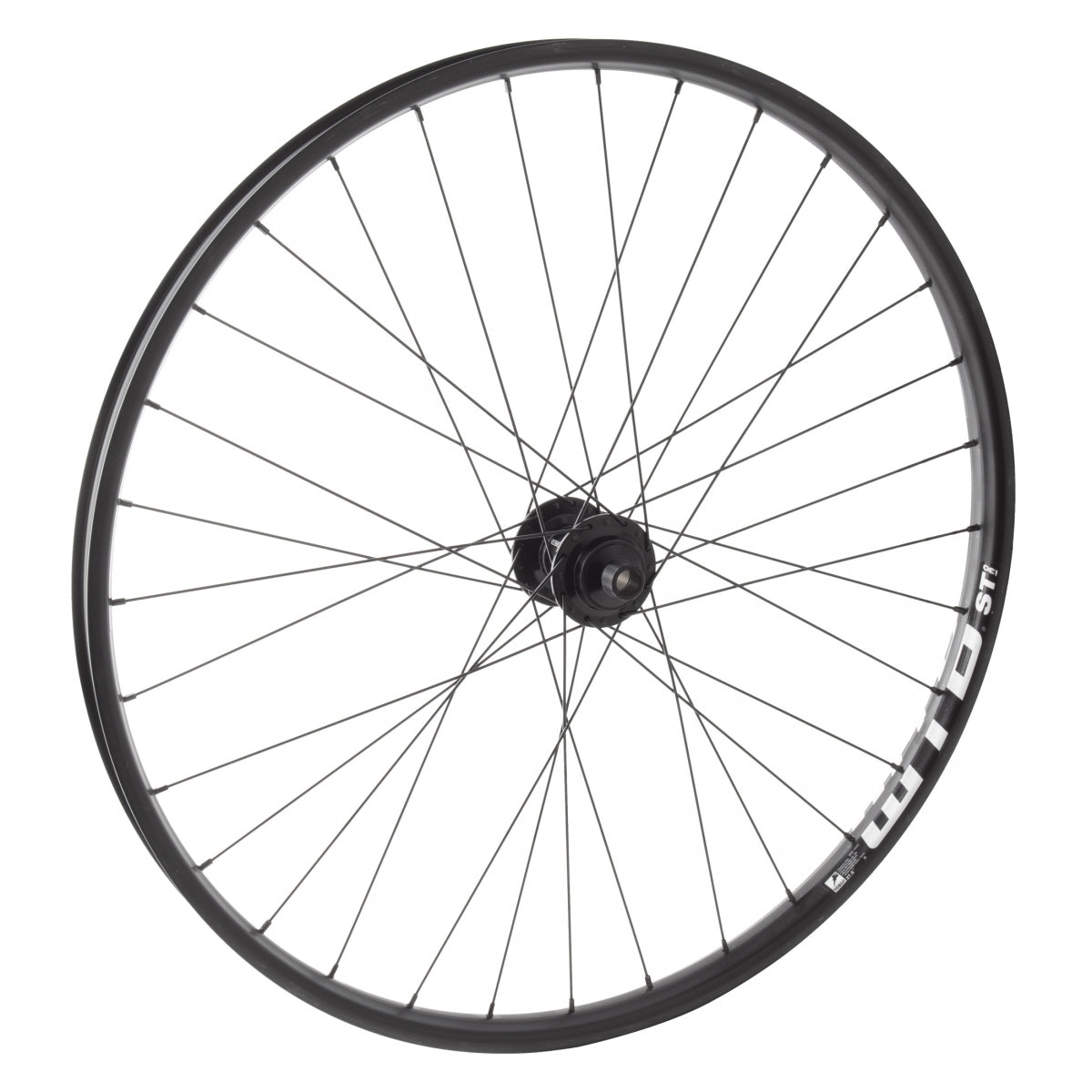 WheelMaster 27.5" Wtb St TCS 2.0 I30 Alloy Mountain Disc Front Bicycle Wheel, Black Double Wall Rim, 32 Spoke