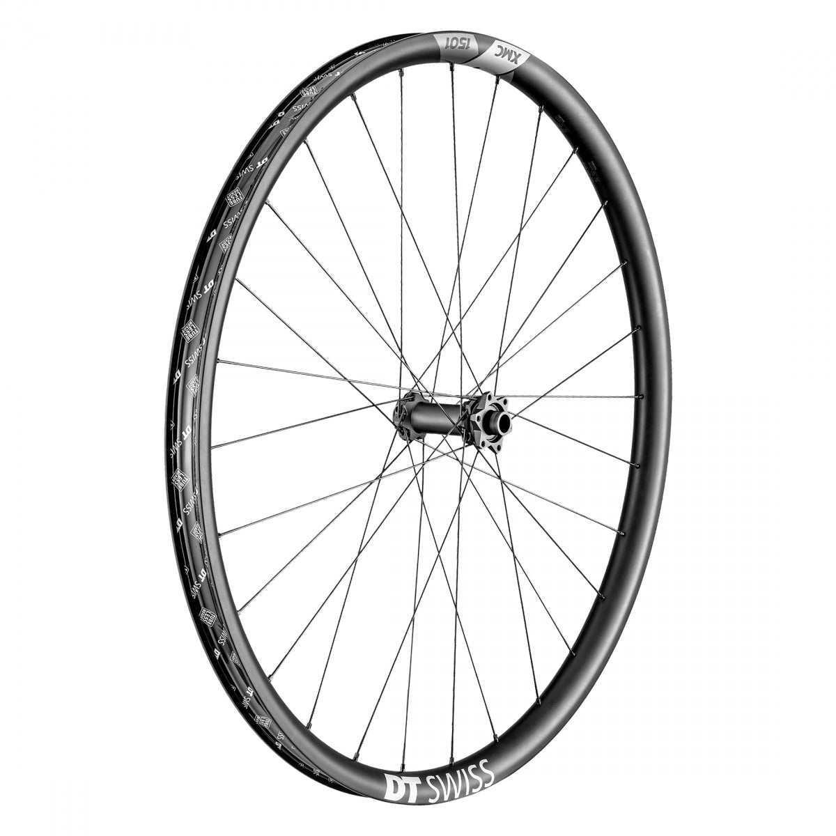 DT Swiss 27.5" XCM1501 Xmc 1501 Spline 30 Front Bicycle Wheel, Black Double Wall Rim, 28 Spoke