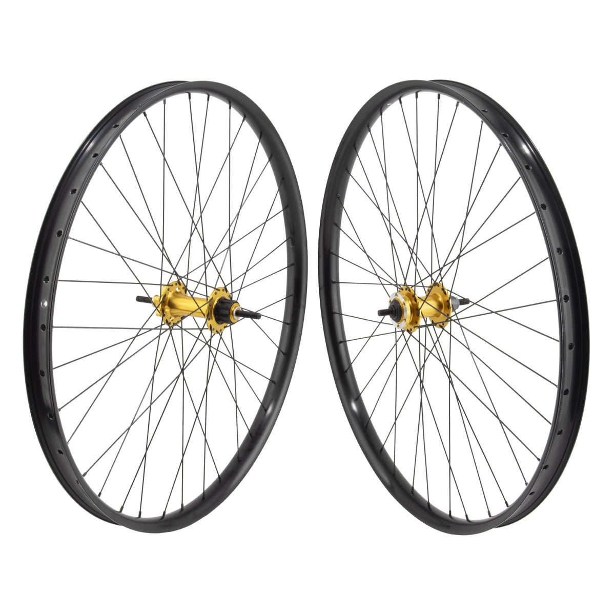 Whl Pr 29 622X36 SE Bikes Monster Ripper Black Disc 36h 1sp cas 6 Bolt Loose ball bearing (F), Sealed bearing (R), 3/8 BK 110mm (F), 142mm (R) 2.0mm BK spokes