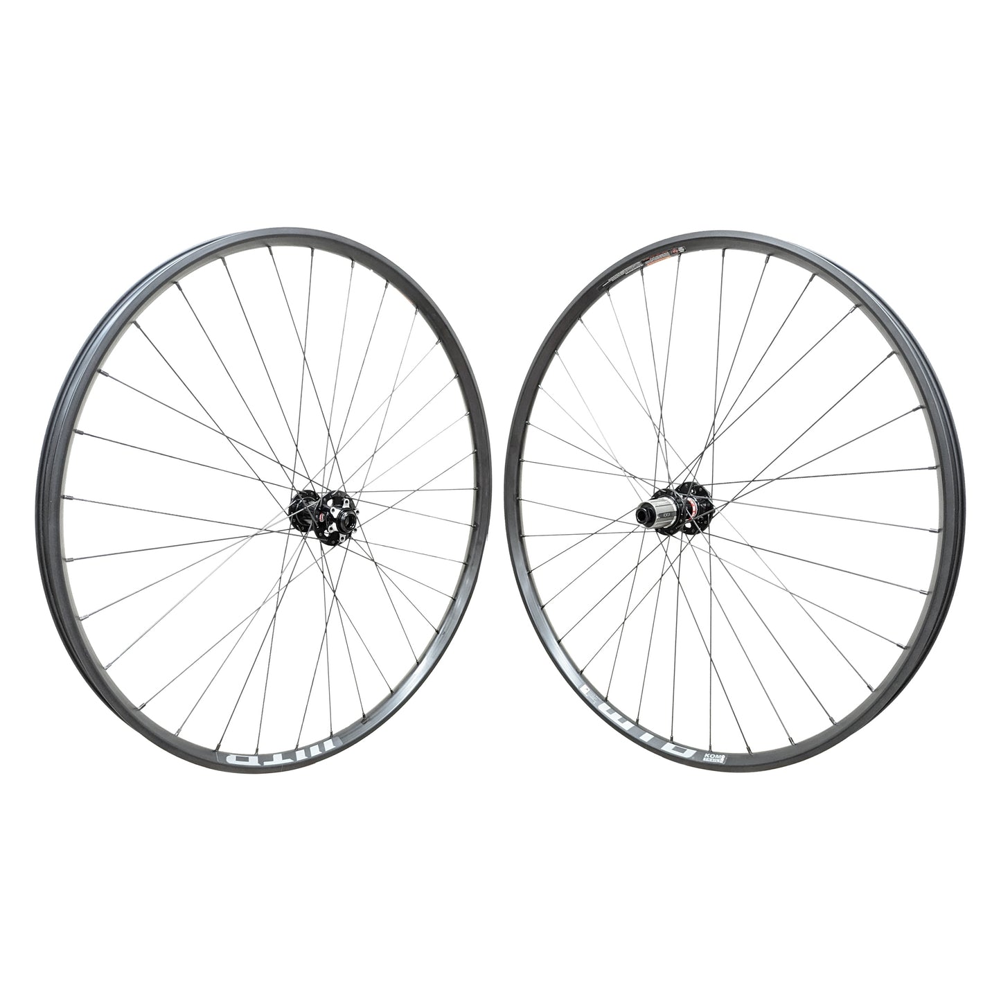 WTB KOM Trail i29 29er Mountain Bike Wheelset Novatec XD791 Hubs 15x100 or QR front & 12x142 Thru Axle or QR 135mm rear, Shimano HG