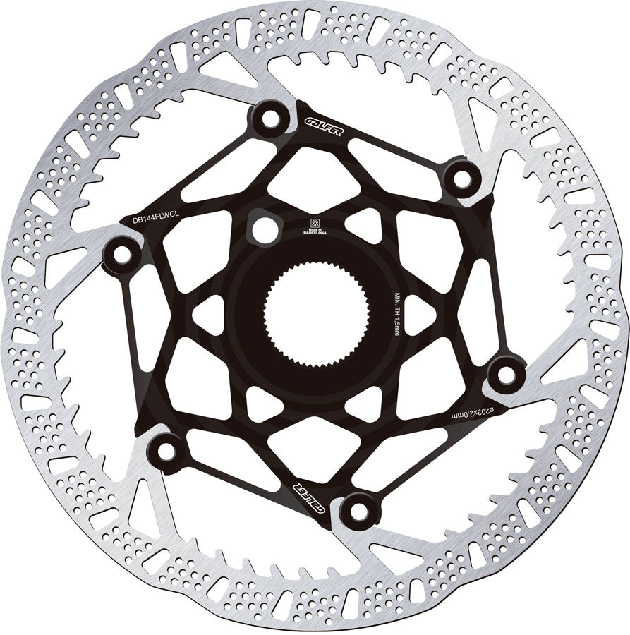 Galfer Shark Evo Disc Brake Rotor - 203mm x 2.0mm, Centerlock, Black