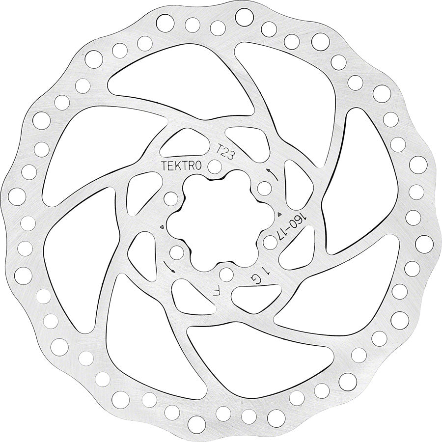 Tektro TR160-17 Disc Brake Rotor - 160mm, 6-Bolt, 2.3mm Thickness