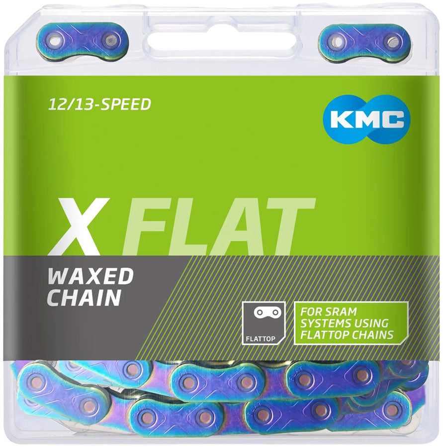 kmc-x-flat-waxed-chain-12-13-speed-126-links-compatible-with-sram-t-type-and-axs-systems-aurora