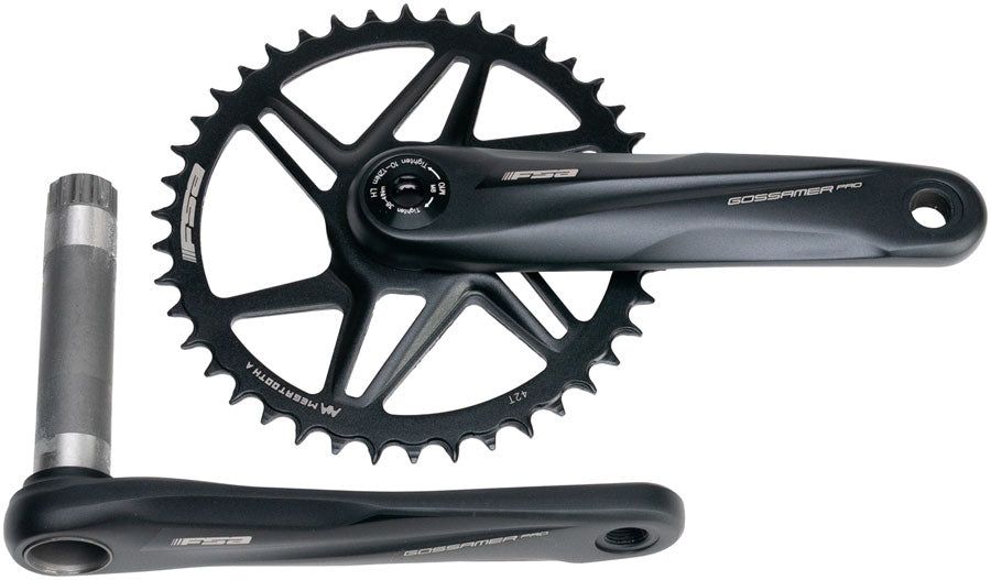 Full Speed Ahead Gossamer Pro AGX+ 1x Crankset - 172.5mm, 11-Speed, 42t, Direct Mount, MegoExo Spindle, Black