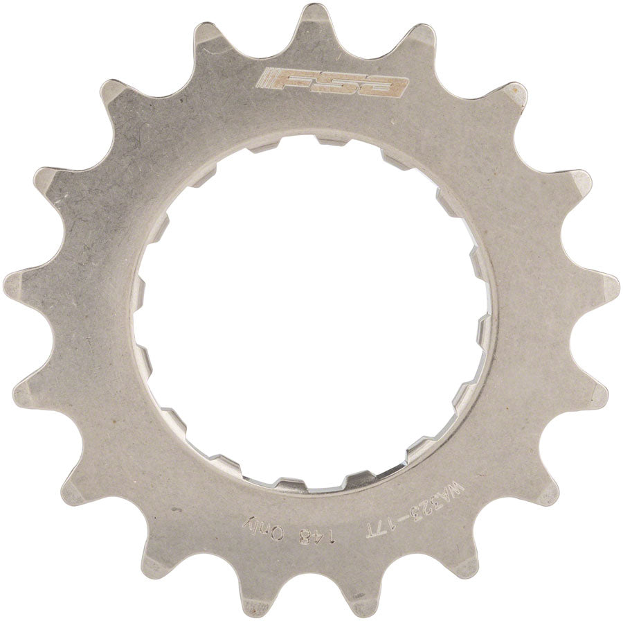 full-speed-ahead-wa323-ebike-sprocket-for-gen-2-bosch-17t-2-5mm-offset-stainless-steel-polished-silver