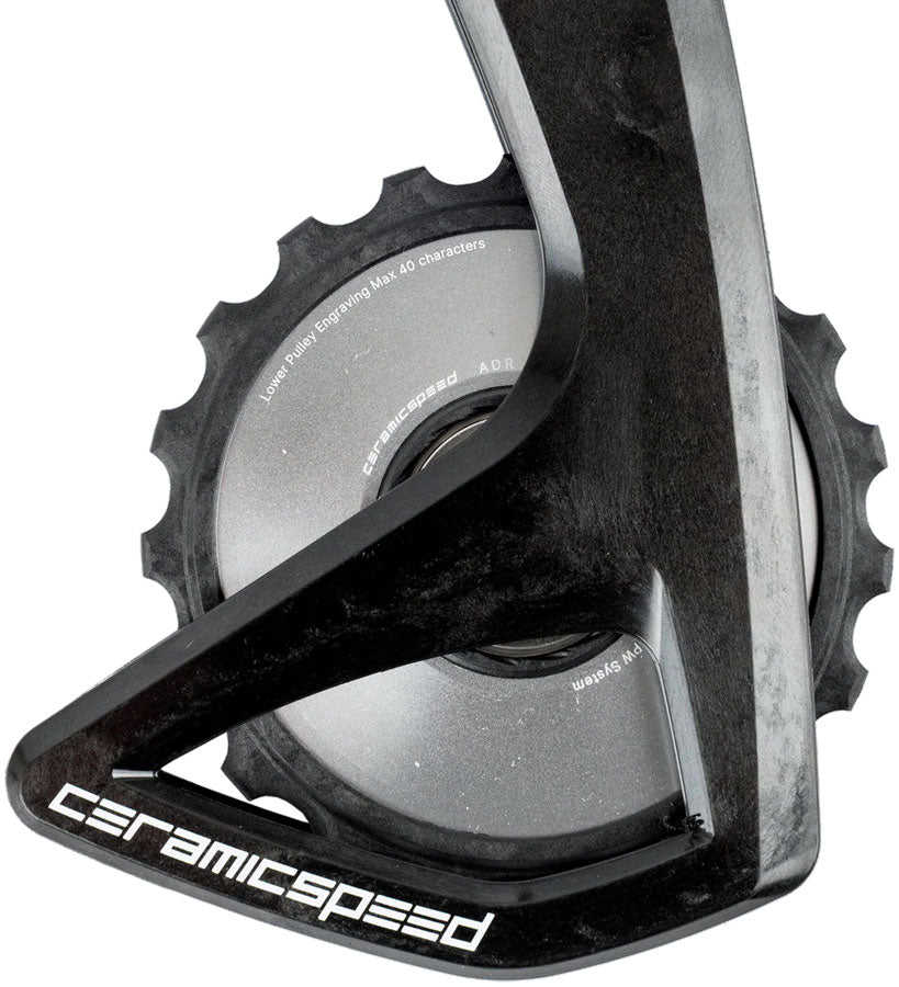 ceramicspeed-ospw-rs-alpha-pulley-wheel-system-for-shimano-dura-ace-9250-ultegra-8150-alpha-aluminum-pulley-carbon-cage-silver