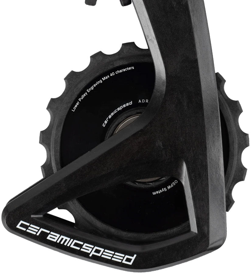 ceramicspeed-ospw-rs-alpha-pulley-wheel-system-for-campagnolo-super-record-wrl-alpha-aluminum-pulley-carbon-cage-black