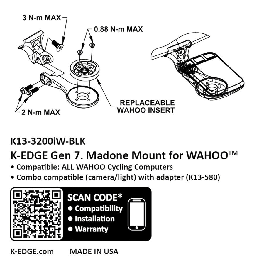 k-edge-wahoo-gen-7-madone-emomda-computer-mount-black-anodize