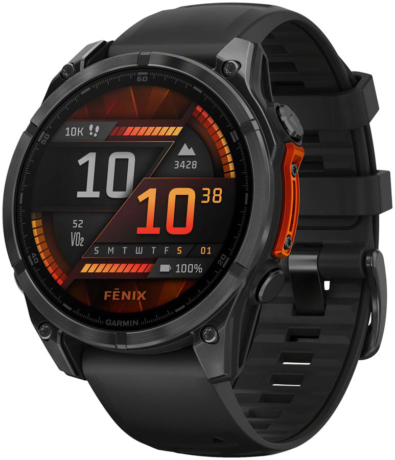 Garmin fenix 8 Smartwatch - 47mm, AMOLED, Sapphire, Carbon Gray DLC Ti