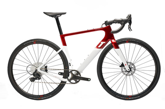 3T Exploro Racemax Carbon Gravel Bike Campagnolo Ekar groupset Red White SCS