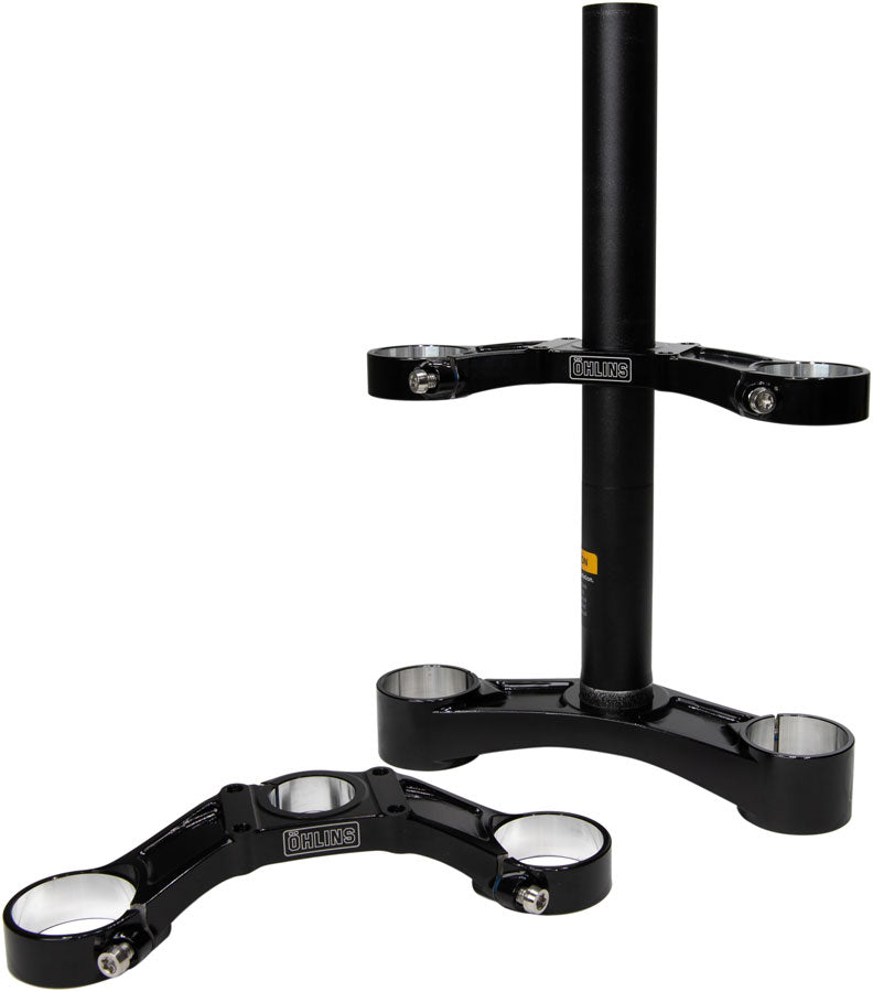 Ohlins DH38 Suspension Fork Crownset - 58mm Offset, Flat and Riser Upper Crowns, Includes Fork Bumpers