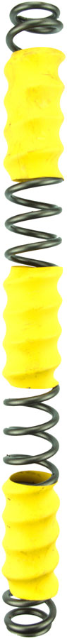 Ohlins Front Fork Spring - For RXF38, 40 lbs/in rate, Yellow Bands, Intended for a 140-160 lbs rider