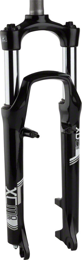 SR Suntour XCM Suspension Fork - 26", 1-1/8" Threaded Steerer, 100mm, Rim and Disc, Black