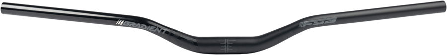 Full Speed Ahead Gradient Alloy Riser Handlebar - Aluminum, 31.8mm Clamp, 40mm Rise, 800mm, Black