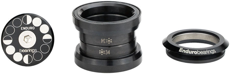 enduro-hdk-0007-external-bearing-kit-ec34-28-6-upper-ec34-30-lower-angular-contact-bearings-straight-black-oxide