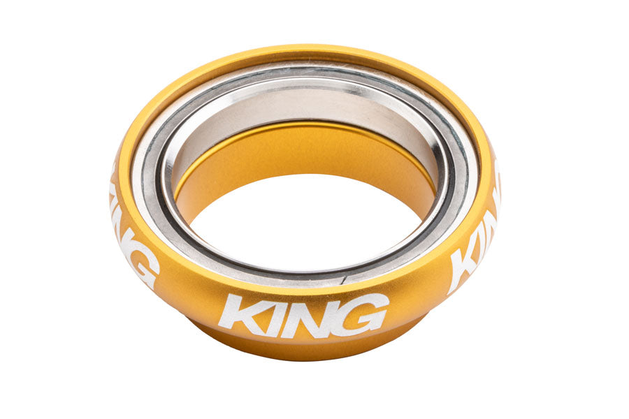 Chris King AeroSet Headset Upper Cup and Bearing - 1-1/2", Matte Gold 50th Anniversary