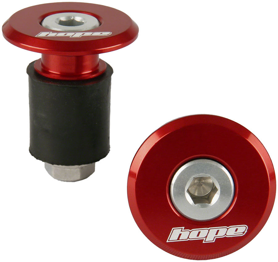 Hope Grip Doctor Bar End Plugs, Red