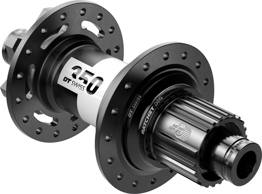 DT Swiss 350 DEG Rear Hub - 12 x 148mm, 6-Bolt, Micro Spline, Black, 28H, 72pt
