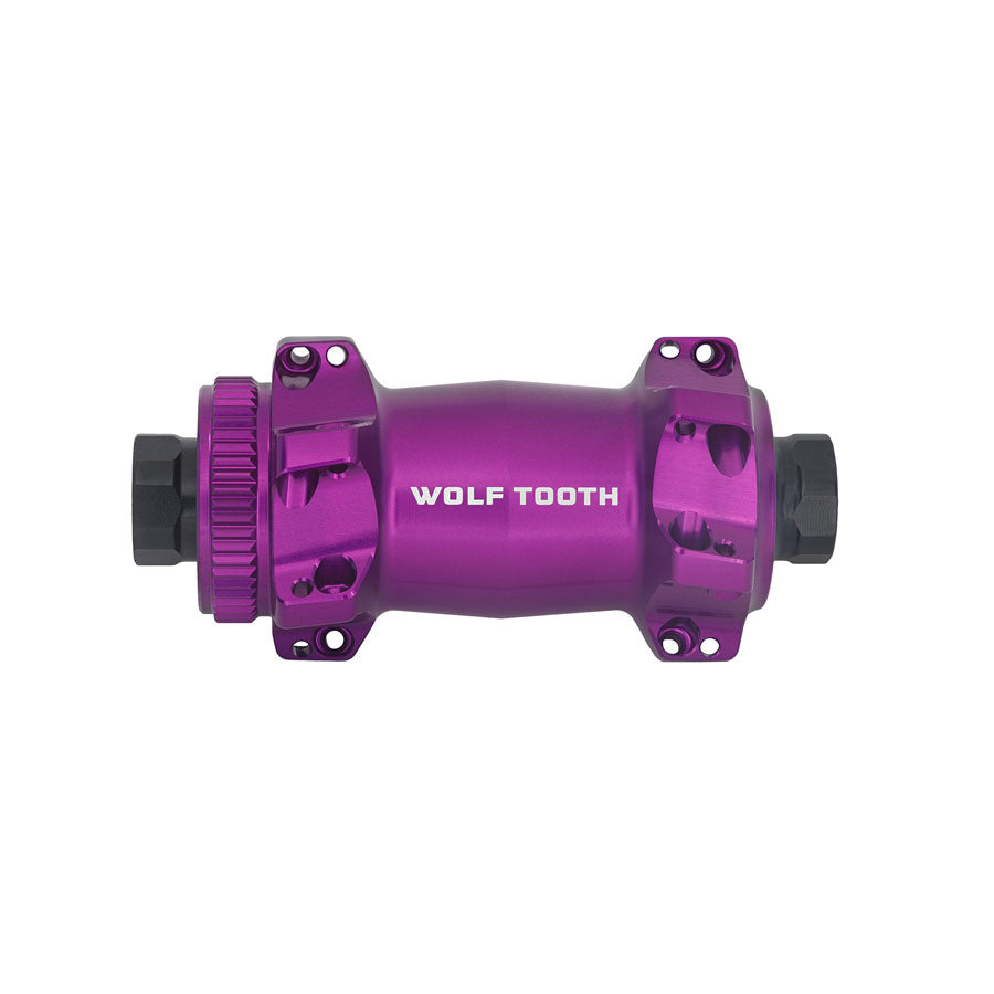 Wolf Tooth Road/Gravel Front Hub - 12 x 100mm, Center-Lock, Ultraviolet Purple, Straight Pull, 24H