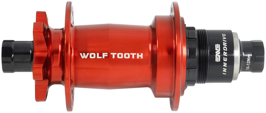 Wolf Tooth Mountain Rear Hub - 12 x 148mm, 6-Bolt, XD, Innerdrive Ratchet 60, Red, J-Bend, 28H