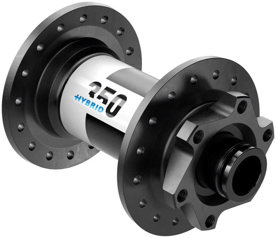 DT Swiss 350 Hybrid Front Hub - 15 x 110mm, 6-Bolt, Black, 32h