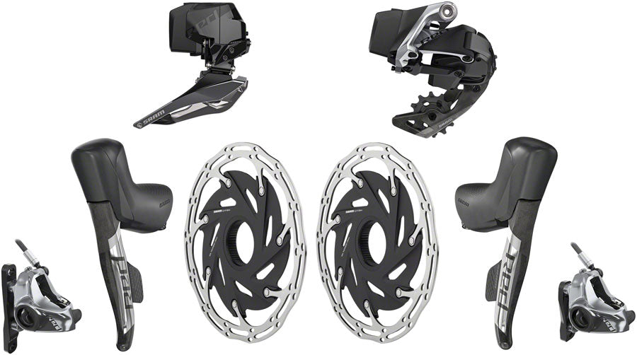 SRAM RED eTap AXS Electronic Groupset 2 x 12 Speed Hydraulic Flat Mount W CL Disc Brake