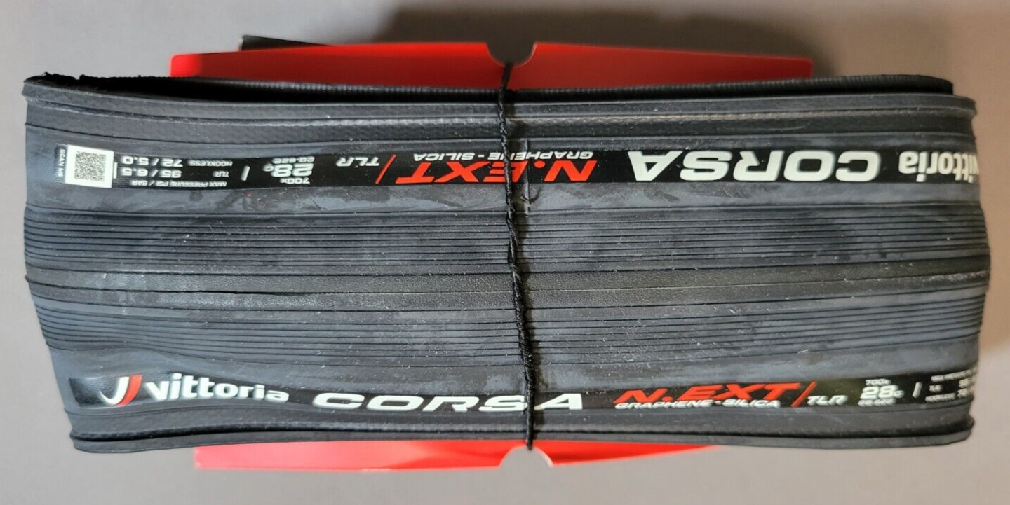 Vittoria Corsa N.EXT 700 x 28 Black 100 TPI Road TT Tire Tubeless Clincher