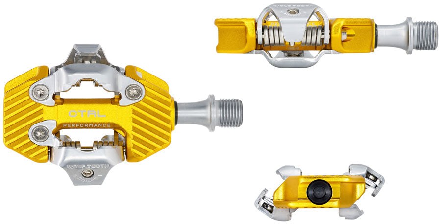 wolf-tooth-ctrl-trail-performance-clipless-pedals-dual-sided-clipless-alloy-9-16-gold-pair-shimano-spd