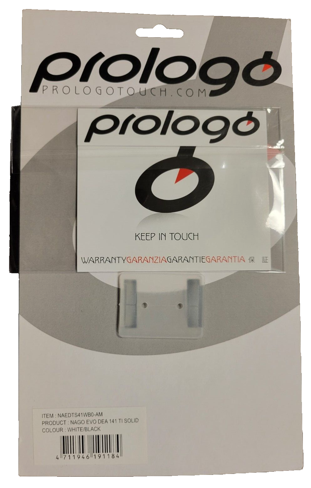 Prologo White/Red/Black Road Bike Made In Italy Pro Ti Solid Womens Saddle