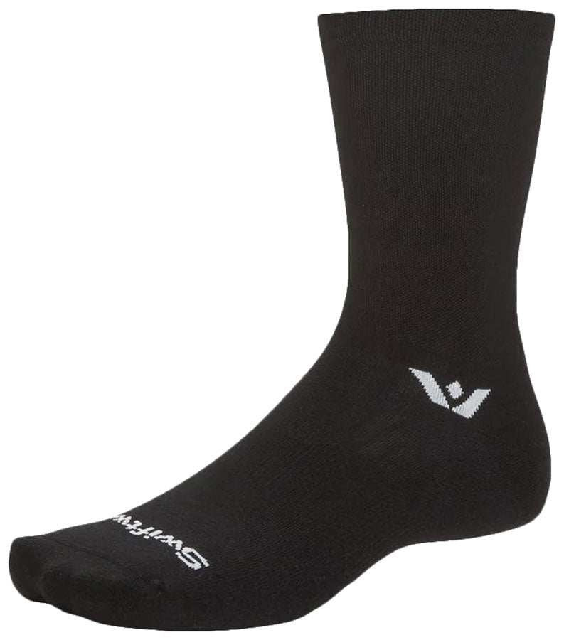 Swiftwick Aspire Crew Socks - Circuit Black, Medium