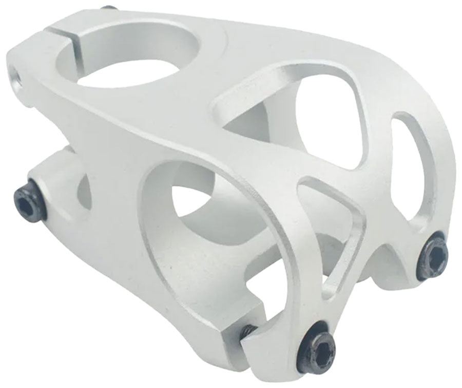 5DEV Aluminum 2-Bolt Stem - 40mm, 35mm Clamp (31.8 w/Included Shims), 0 Degree, 1-1/8", Raw