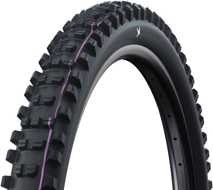 Schwalbe Shredda Rear Tire - 29 x 2.50, Tubeless, Folding, Black, Evolution Line, Gravity Pro, Addix Ultra Soft, Radial, E-50