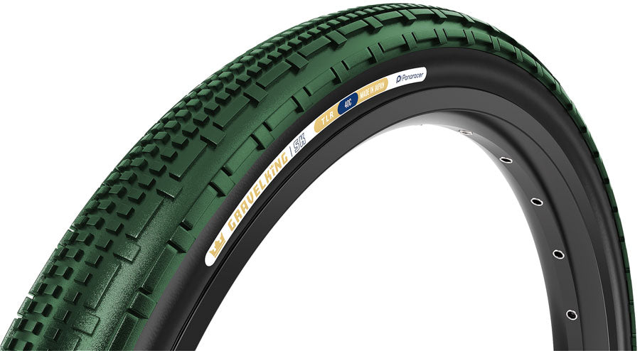 Panaracer GravelKing SK Tire - 700 x 45, Tubeless, Folding, British Racing Green/Black