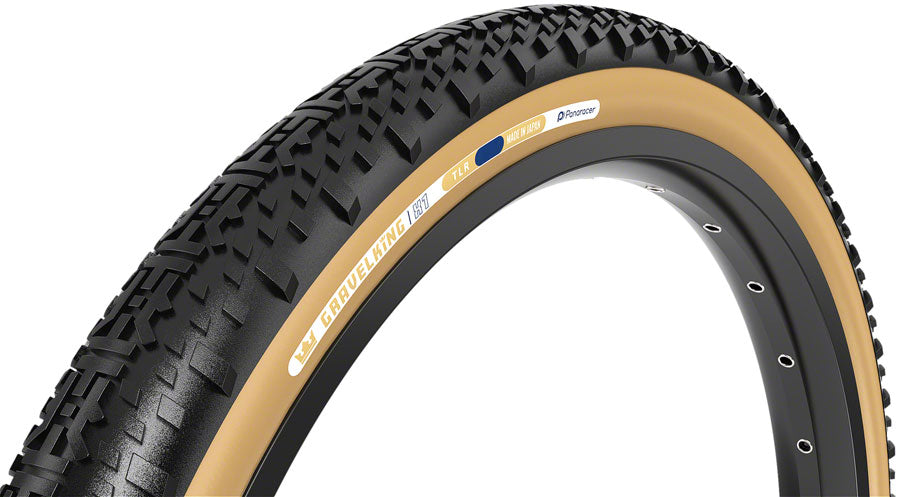 Panaracer GravelKing X1 Tire - 700 x 45, Tubeless, Folding, Black/Brown