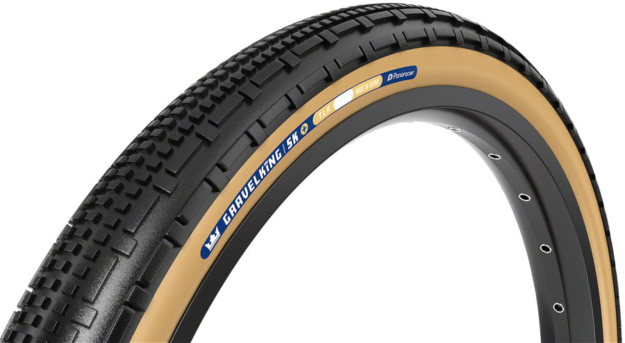 Panaracer GravelKing SK Plus Tire - 700 x 35, Tubeless, Folding, Black/Brown