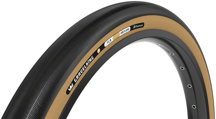 Panaracer GravelKing R Tire - 700 x 45, Tubeless, Folding, Black/Amber